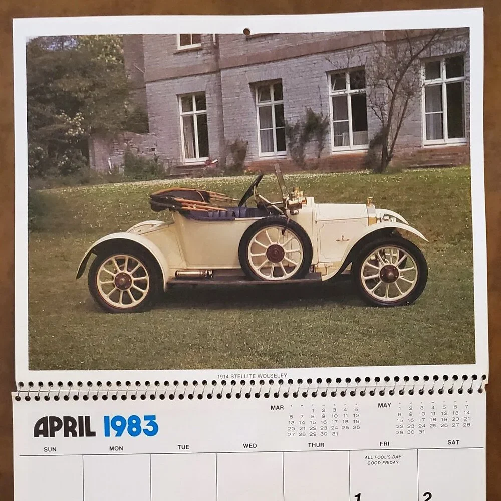 1983 Kings of the Highway Vintage Car Calendar - Advertising Auto Paradise AZ
